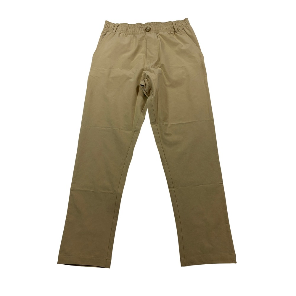 Courtside Kids Tan Recycled Polyester Stretch Chino Pants Size 13/14
